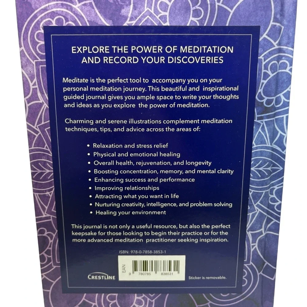 Crestline Meditate A Guided Journal to Cultivate Peace and Presence Hardcover